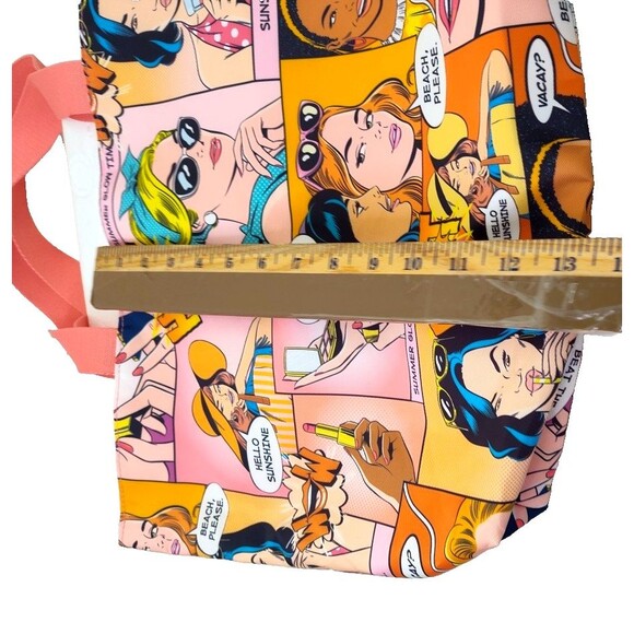 Estee Lauder Comic Strip Pop Art Tote Bag Cartoon Reusable Shopping Recycled 20" - Picture 9 of 11